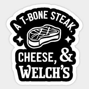 T-Bone-Steak-Cheese-Eggs-Welchs-Grape Sticker